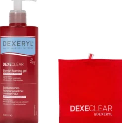 Dexeryl Dexeclear schäumendes Reinigungsgel 400 ml + gratis Handtuch 1 Stück