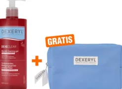Dexeryl Dexeclear schäumendes Reinigungsgel 400 ml + gratis Kosmetiktasche 1 Stück