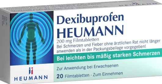 Dexibuprofen Heumann 200 mg 20 Filmtabletten