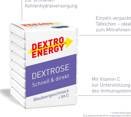 Dextro Energy Blaubeere Würfel 1 Stück