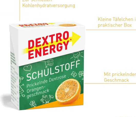 Dextro Energy Schulstoff Orange 50 G Täfelchen