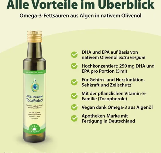 Dha+epa Vegan Tocoprotect Dr.Jacob s Flüssig