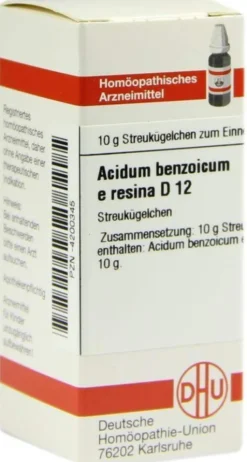 Dhu Acidum Benzoicum E Resina D12 10 G Globuli