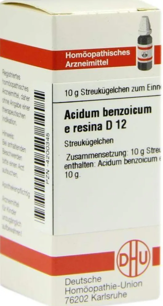 Dhu Acidum Benzoicum E Resina D12 10 G Globuli