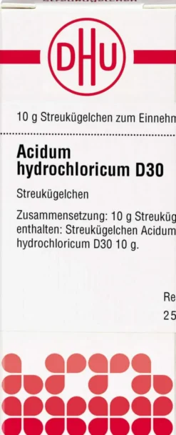 Dhu Acidum Hydrochloricum D 30 Globuli 10 G