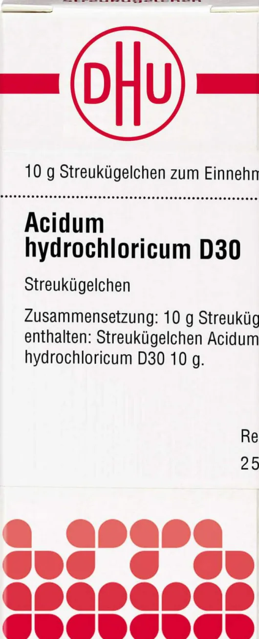 Dhu Acidum Hydrochloricum D 30 Globuli 10 G