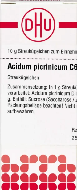 Dhu Acidum Picrinicum C6 Globuli 10 G