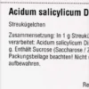 Dhu Acidum Salicylicum D6 Globuli 10 G