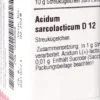 Dhu Acidum Sarcolacticum D12 Globuli 10 G