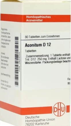 Dhu Aconitum D12 80 Tabletten