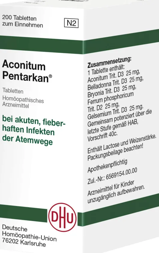 Dhu Aconitum Pentarkan 200 Tabletten