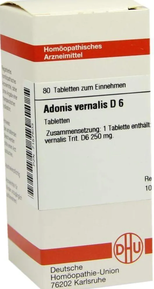 Dhu Adonis Vernalis D6 80 Tabletten
