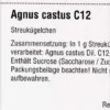 Dhu Agnus Castus C12 Globuli 10 G