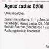 Dhu Agnus Castus D200 Globuli 10 G
