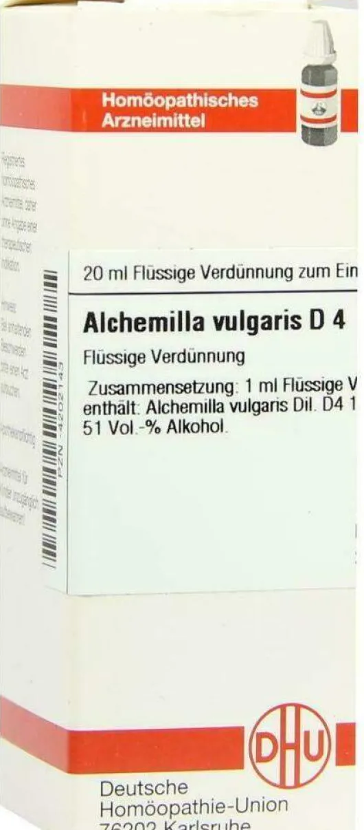 Dhu Alchemilla Vulgaris D4 20 ml Dilution