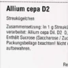 Dhu Allium Cepa D2 Globuli