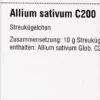 Dhu Allium Sativum C200 Globuli 10 G