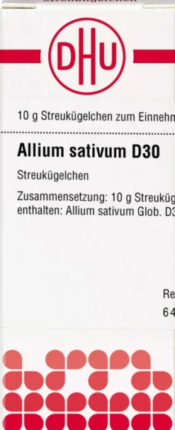 Dhu Allium Sativum D30 Globuli 10 G