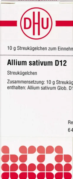 Dhu Allium Sativum D12 Globuli 10 G