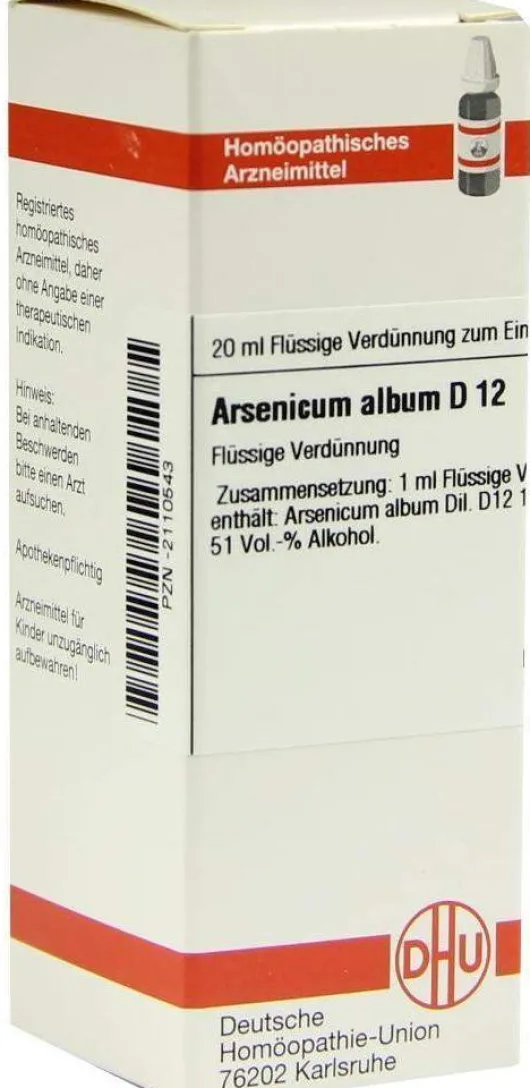 Dhu Arsenicum Album D12 20 ml Dilution