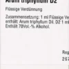 Dhu Arum Triphyllum D2 Dilution