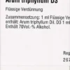 Dhu Arum Triphyllum D3 Dilution