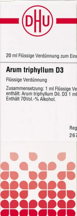 Dhu Arum Triphyllum D3 Dilution