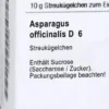 Dhu Asparagus Officinalis D6 Globuli 10 G