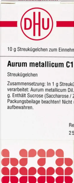 Dhu Aurum Metallicum C100 Globuli 10 G