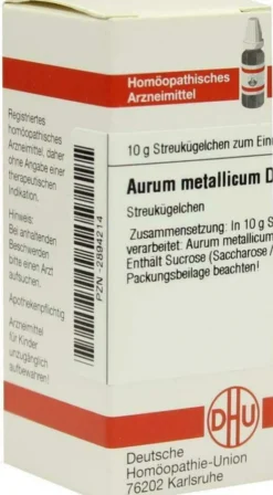 Dhu Aurum Metallicum D12 10 G Globuli