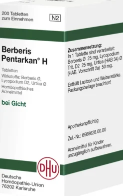 Dhu Berberis Pentarkan H 200 Tabletten