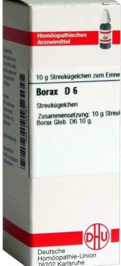 Dhu Borax D6 10 G Globuli
