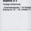 Dhu Bryonia D2 20 ml Dilution