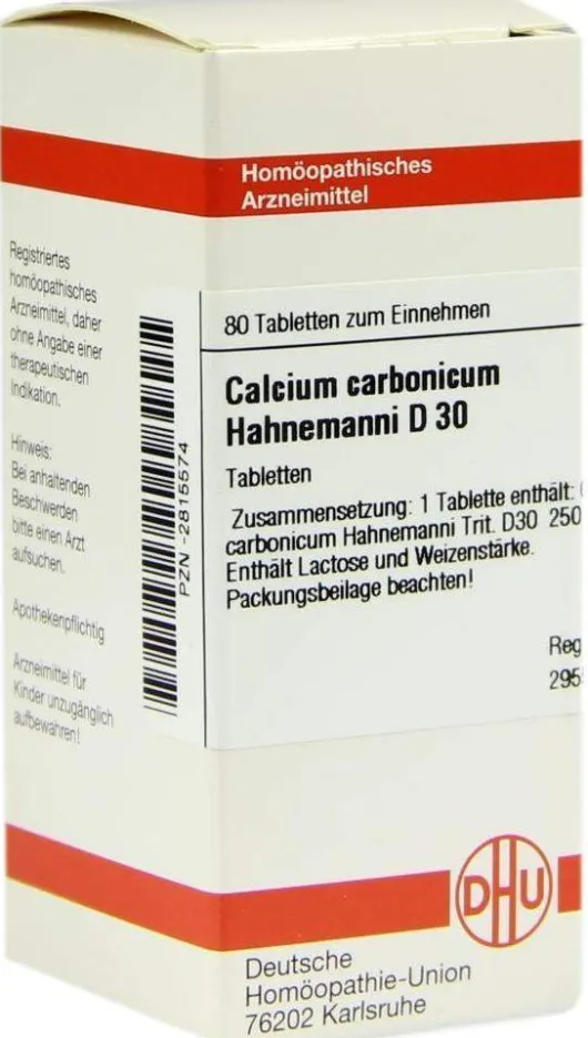 Dhu Calcium Carbonicum Hahnemanni D30 80 Tabletten