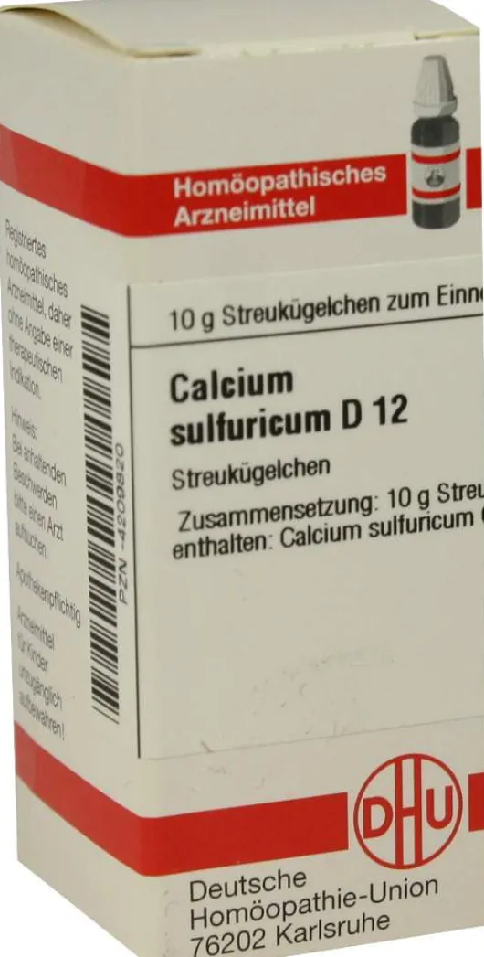 Dhu Calcium Sulfuricum D12 10 G Globuli