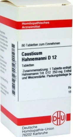 Dhu Causticum Hahnemanni D12 80 Tabletten