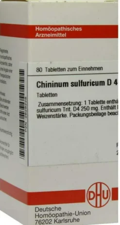 Dhu Chininum Sulfuricum D4 Tabletten