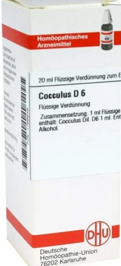 Dhu Cocculus D6 20 ml Dilution