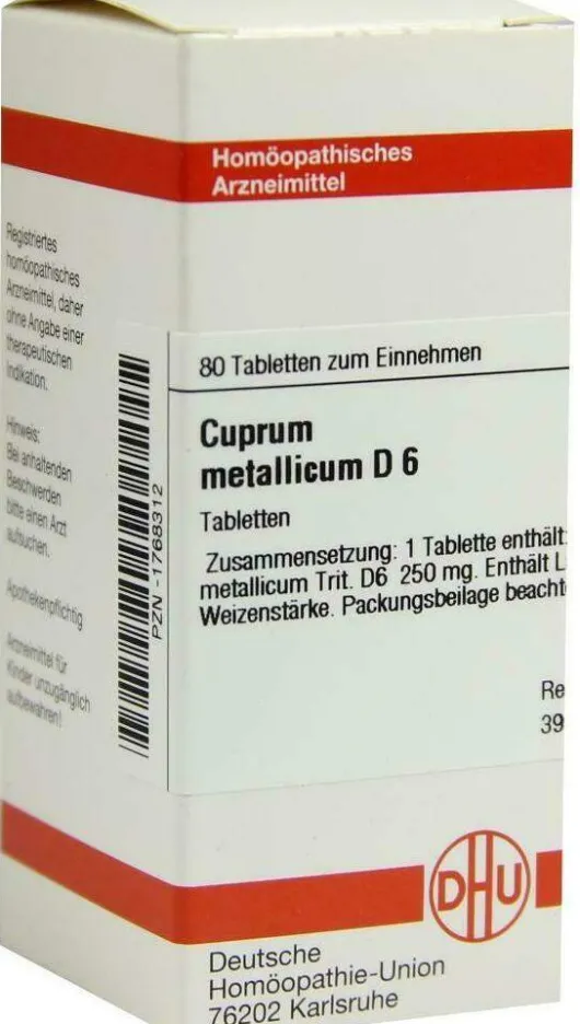 Dhu Cuprum Metallicum D6 80 Tabletten