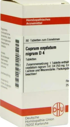 Dhu Cuprum Oxydatum Nigrum D4 80 Tabletten