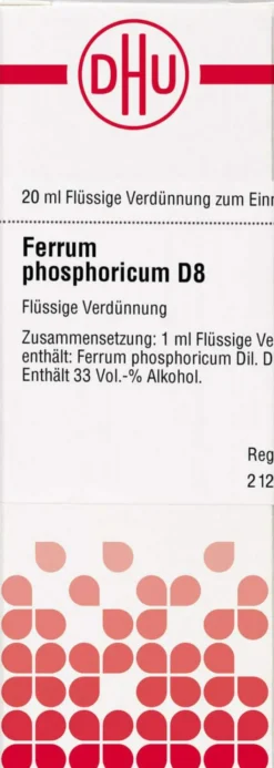 Dhu Ferrum Phosphoricum D8 Dilution 20 ml