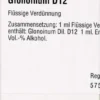 Dhu Glonoinum D12 20 ml Dilution