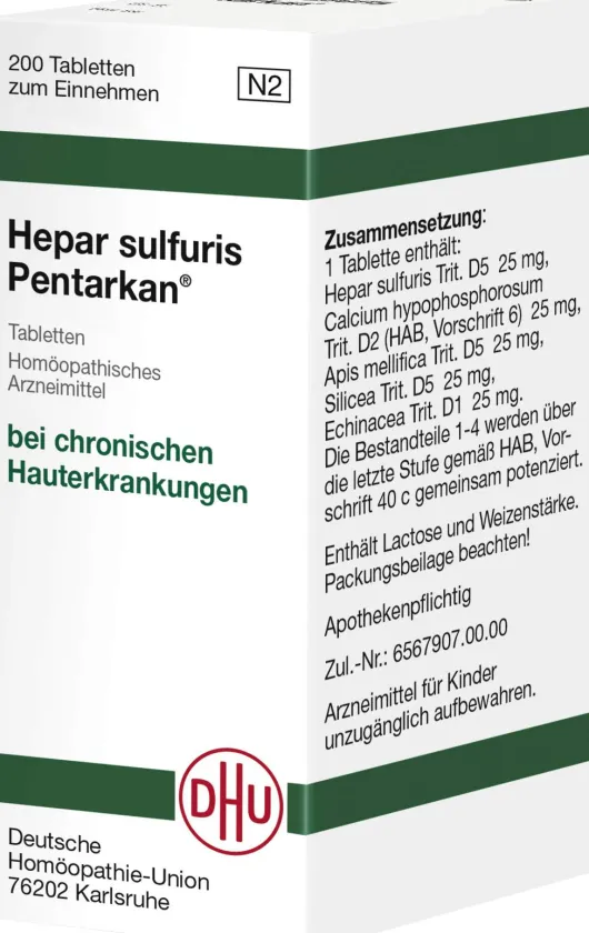 Dhu Hepar Sulfuris Pentarkan Tabletten