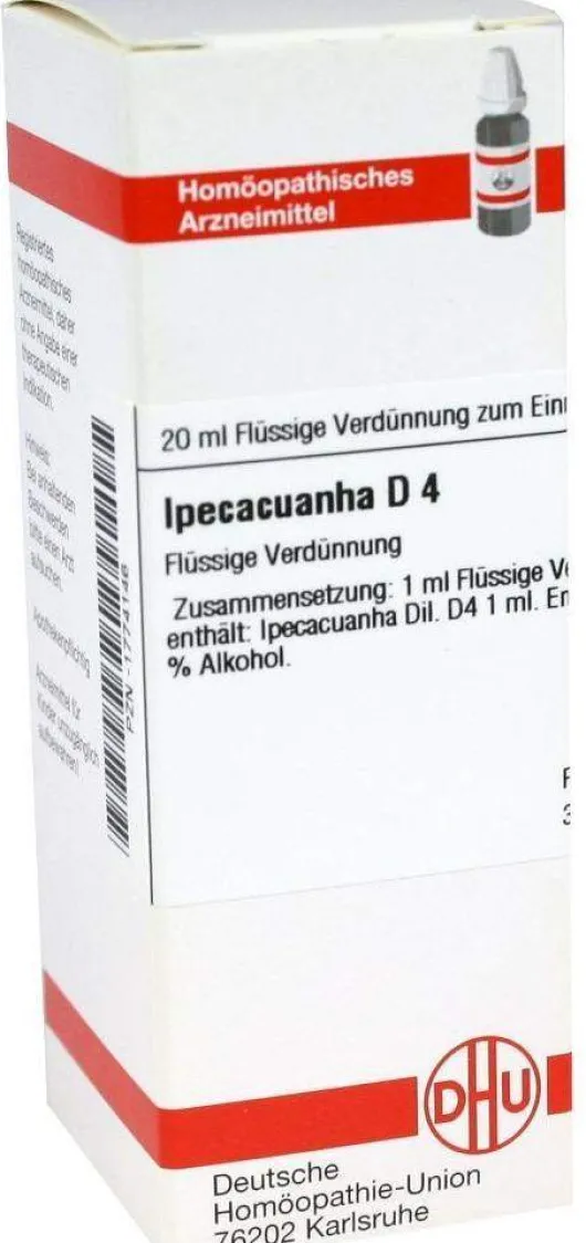 Dhu Ipecacuanha D4 20 ml Dilution
