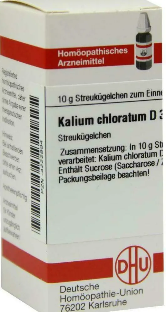Dhu Kalium Chloratum D20 Globuli