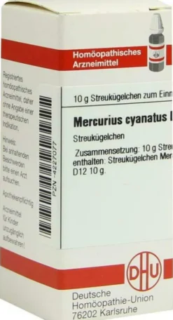 Dhu Mercurius Cyanatus D12 Globuli
