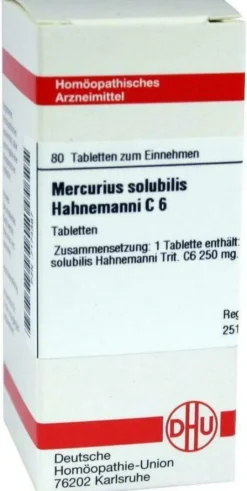 Dhu Mercurius Solubilis Hahnemanni C6 Tabletten