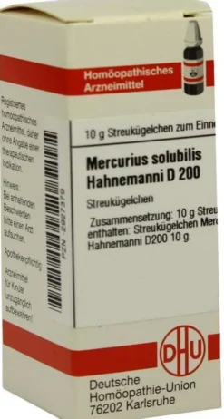 Dhu Mercurius Solubilis Hahnemanni D200 Globuli