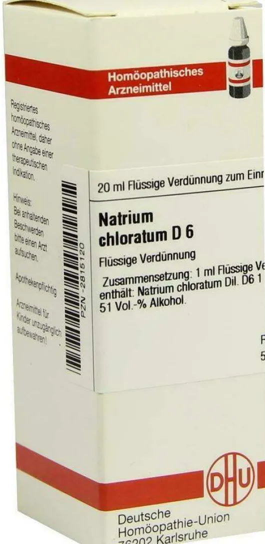 Dhu Natrium Chloratum D6 20 ml Dilution