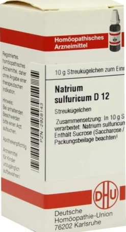 Dhu Natrium Sulfuricum D12 10 G Globuli
